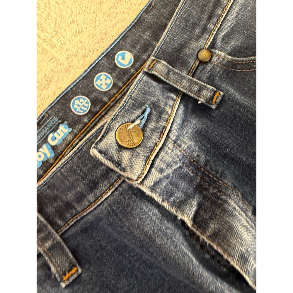 Wrangler Cowboy Cut Slim Fit Jeans Mens 38x30 Blue Denim Performance 1036MAVMR